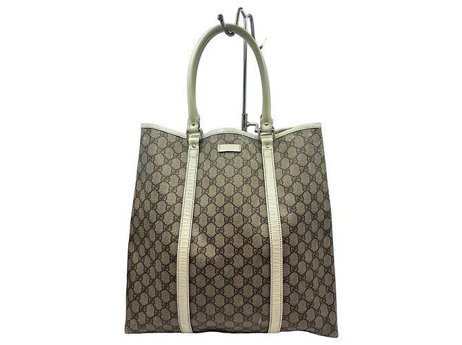 Gucci GG Canvas Web Sherry Line Sac Cabas Marron Beige