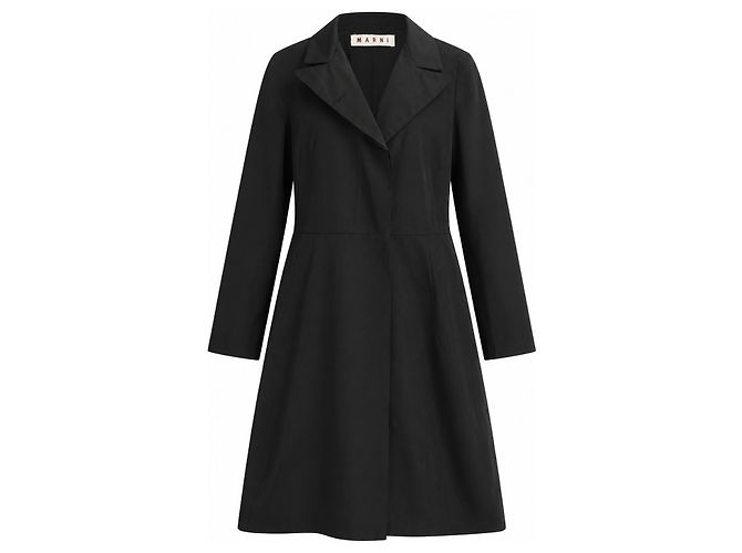 Marni Abito trench in misto cotone nero