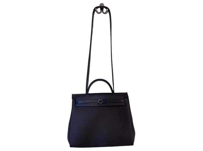 Bolso Hermès Herbag 31 Gris Ardoise Gris antracita