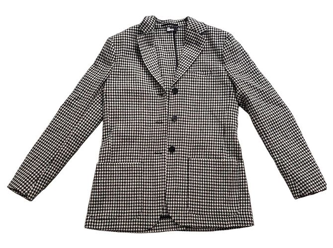 The Kooples Hahnentritt-Blazer Schwarz Weiß