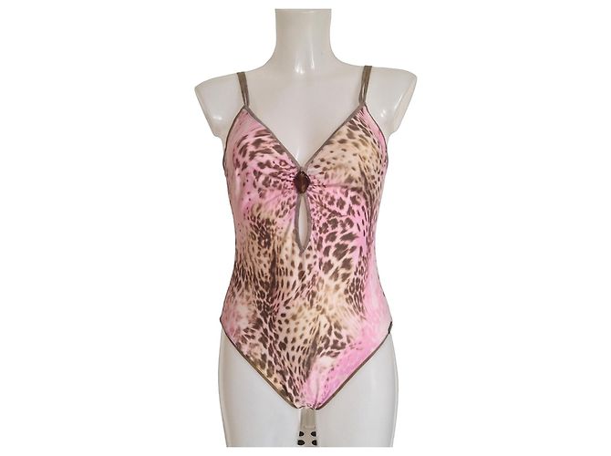 Autre Marque Maryan Mehlhorn Bañador de una pieza estampado de leopardo