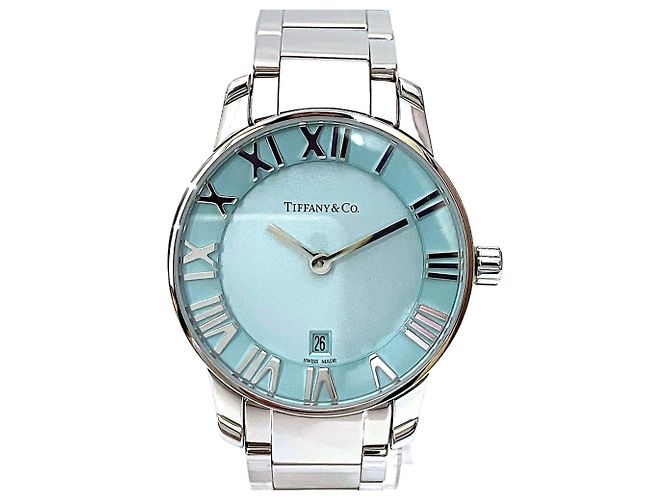 Relógio Tiffany & Co. Atlas de 2 ponteiros com data