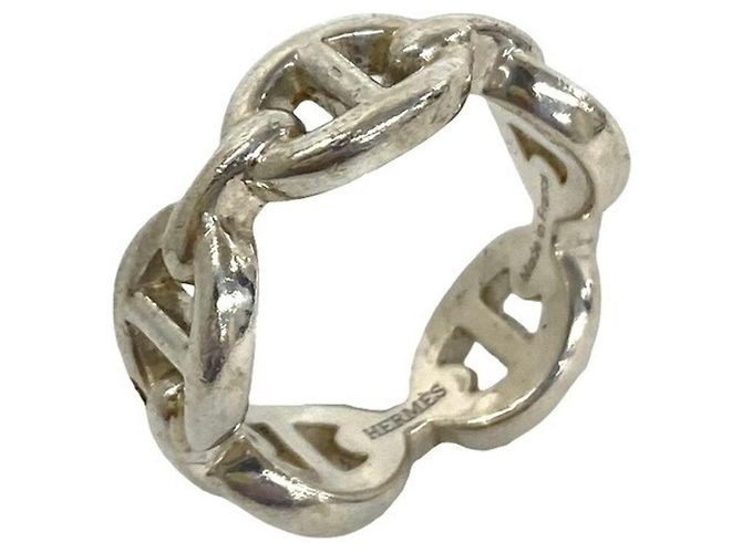 Hermès Hermes Vintage Chaine d'Ancre Enchainée PM Ring Silber