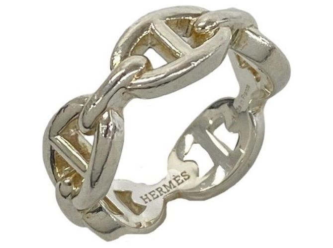 Ring Hermès Anillo HERMES Chaine d'Ancre Enchainée PM Plata