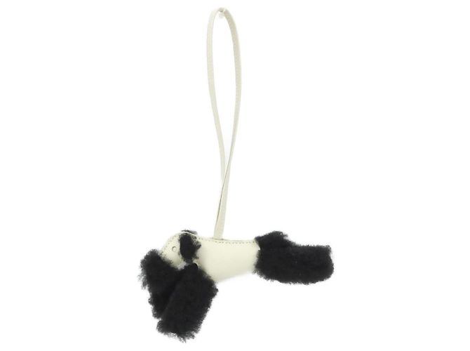 Hermès Hermes Buddy Accessory Bag Charm Nero Bianco 