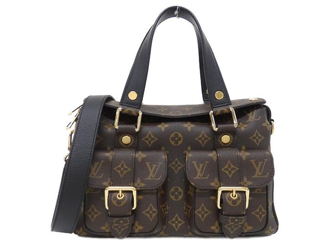 Borsa Louis Vuitton Monogram Manhattan Marrone