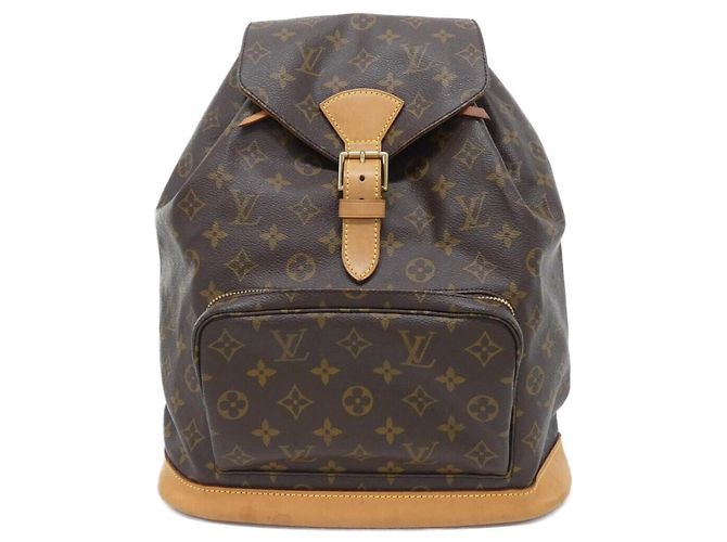 Louis Vuitton Monogram Montsouris GM Backpack Brown