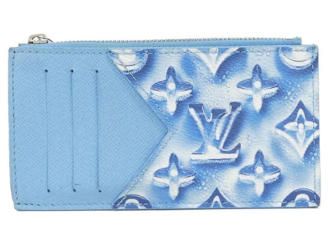 Louis Vuitton Monogram Ice Cube Coin and Card Case Blue