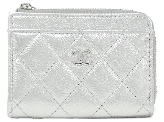 Tarjetero Chanel Timeless Classic Line Plata