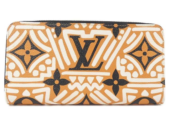 Louis Vuitton LV Crafty Zippy Geldbörse Roh Karamell