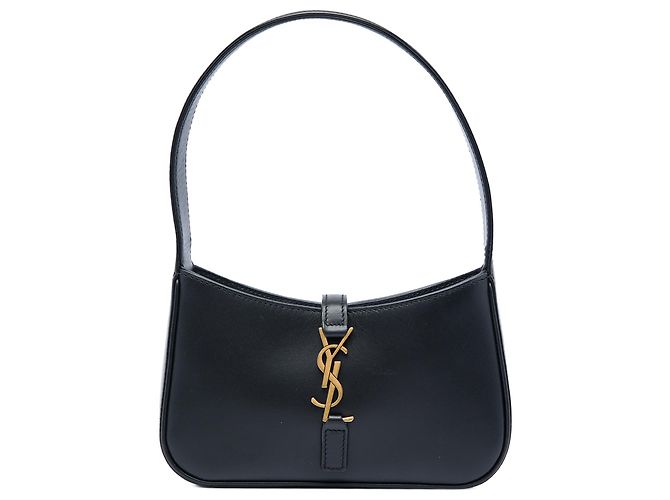 Saint Laurent Black Mini Smooth Calfskin Le 5 a 7