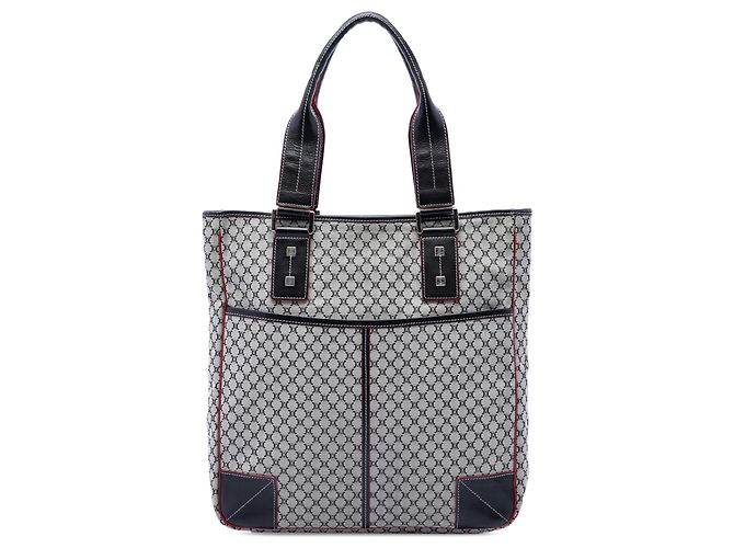 Céline Tote Celine Gray Macadam Canvas Marrone