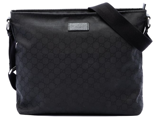 Sac crossbody Gucci en nylon GG noir