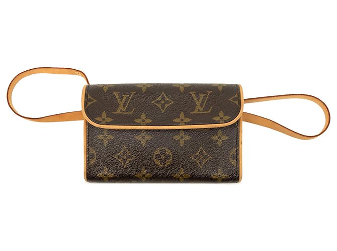 Louis Vuitton Brown Monogram Pochette Florentine Marrone