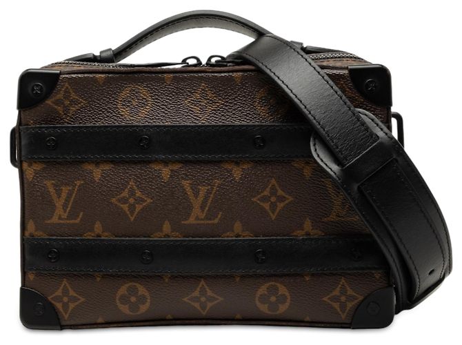 Louis Vuitton Brown Monogram Macassar Handle Soft Trunk Marrom