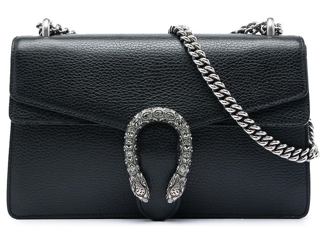 Borsa a tracolla Gucci Dionysus in pelle di vitello nera Medium Nero