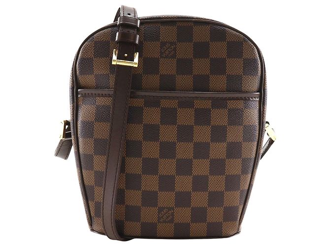 Louis Vuitton Brown Damier Ebene Ipanema PM Marrone