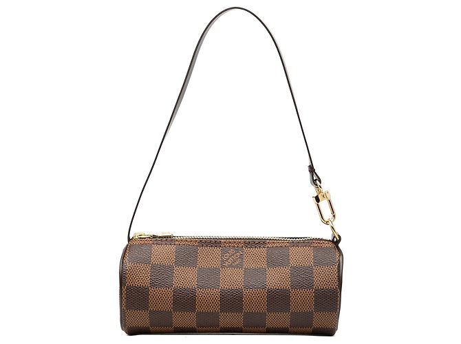 Louis Vuitton Brown Damier Ebene Papillon Pochette Marrom
