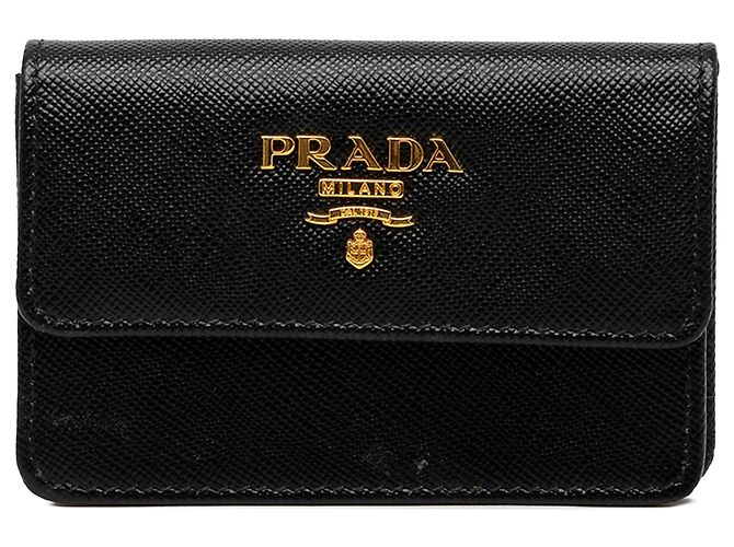 Prada Black Saffiano Card Holder