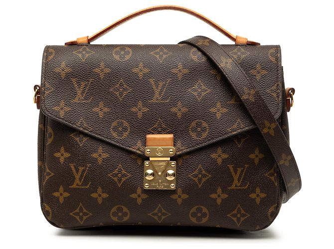 Louis Vuitton Brown Monogram Pochette Metis Braun