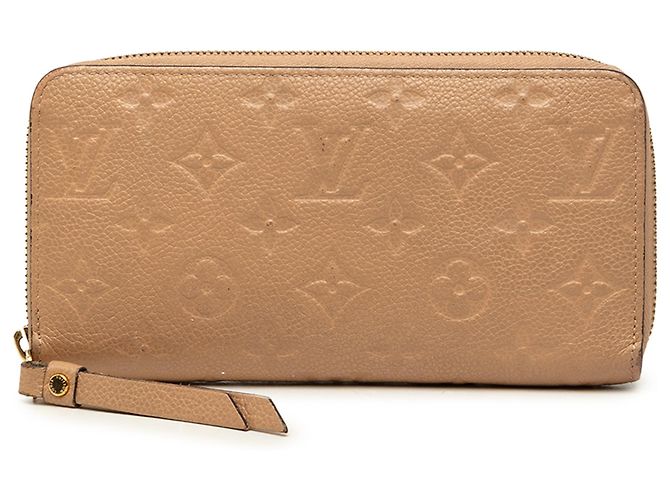 Cartera Zippy Louis Vuitton Beige Monogram Empreinte