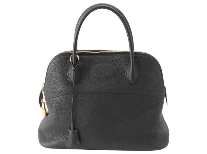 Hermès Black Clemence Bolide 31 Noir