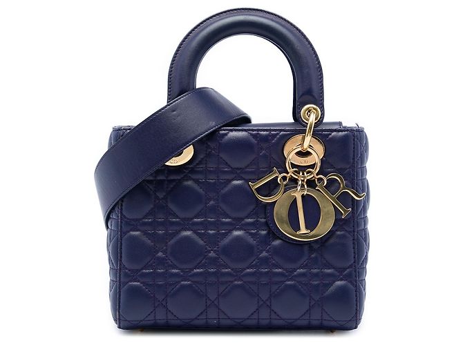 Dior Blue Small Lambskin Cannage My ABCDior Lady Dior