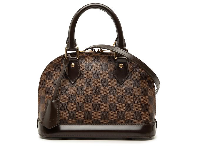 Louis Vuitton Brown Damier Ebene Alma BB Castaño