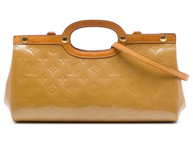 Louis Vuitton Brown Monogram Vernis Roxbury Drive Marrom Castanho claro