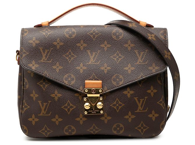 Louis Vuitton Brown Monogram Pochette Metis Marrone