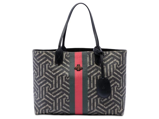 Borsa Tote Gucci Beige GG Supreme Caleido Web