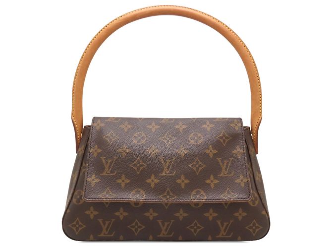 Louis Vuitton Brown Monogram Mini Looping Marrom
