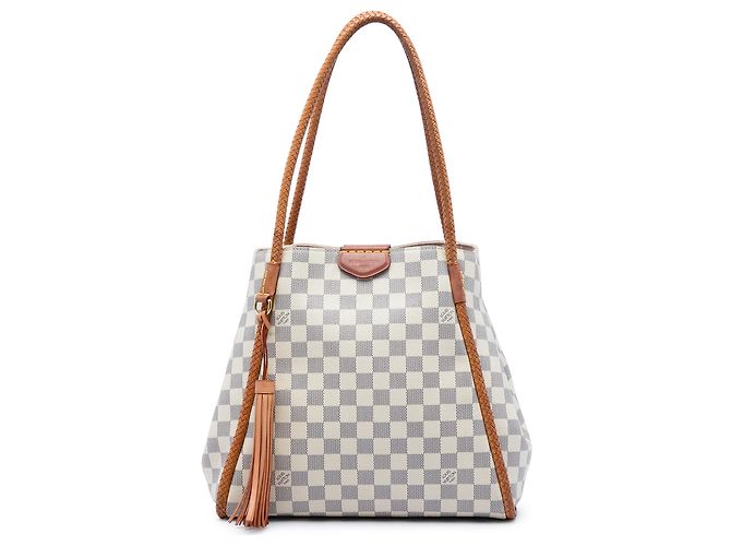 Louis Vuitton White Damier Azur Propriano Branco