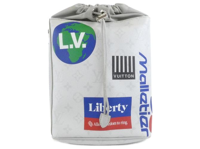 Sac Sling Louis Vuitton White Monogram Logo Chalk Blanc