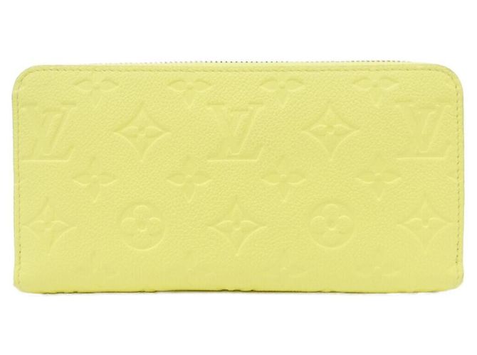 Portafoglio Zippy Louis Vuitton Monogram Empreinte Giallo