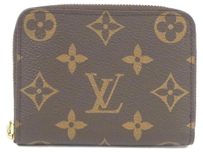 Louis Vuitton Monogram Zippy Coin Purse Brown