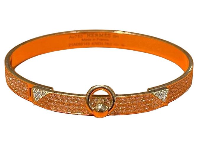 Bracciale Hermès in oro rosa e diamanti D'oro