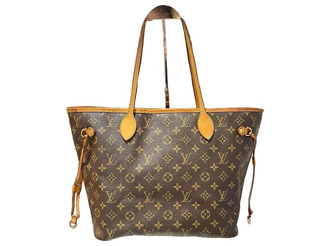 Louis Vuitton Neverfull MM Monogram Canvas Tote Brown