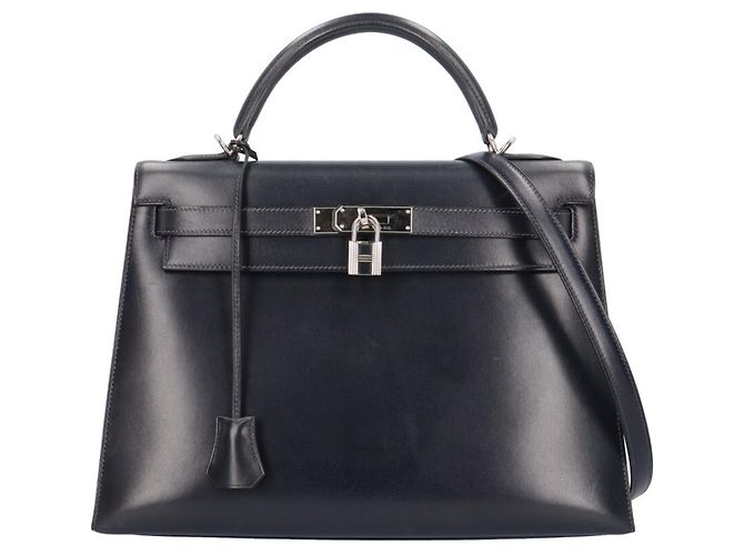 Hermès Borsa a tracolla Hermes Kelly 32 Blu Blu navy
