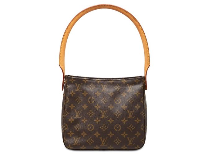 Borsa a tracolla Louis Vuitton Monogram Looping MM Marrone