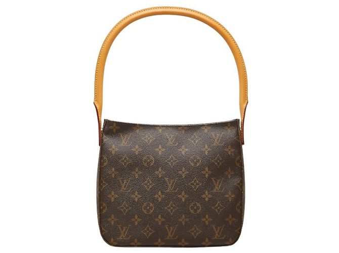 Sac à épaule Louis Vuitton Monogram Looping MM Marron
