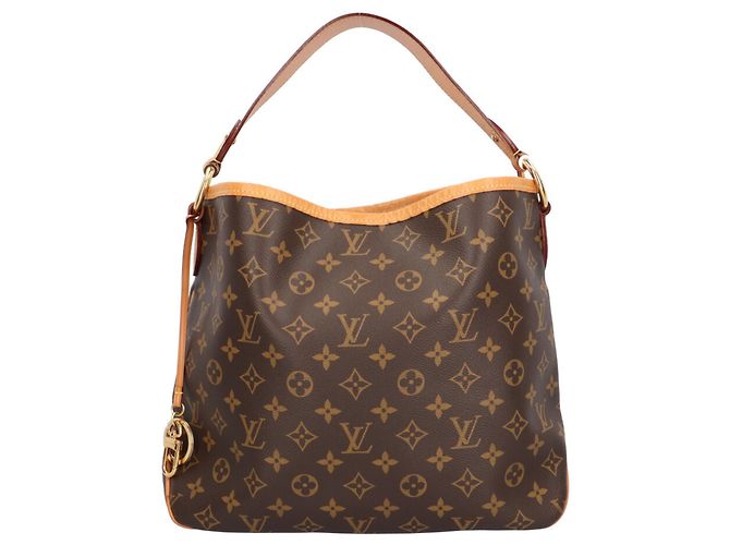 Bolso de hombro Louis Vuitton Delightful PM Monogram Castaño Rosa