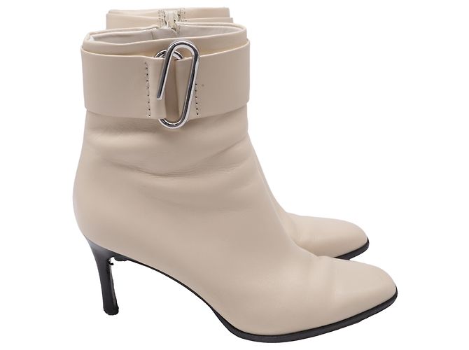 Stivaletti con tacco Alix di 3.1 Phillip Lim in pelle crema Bianco Crudo
