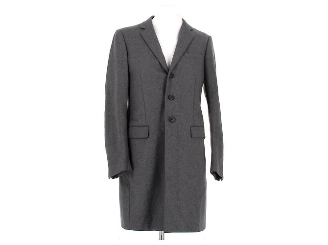 Dior Cappotto di lana grigio