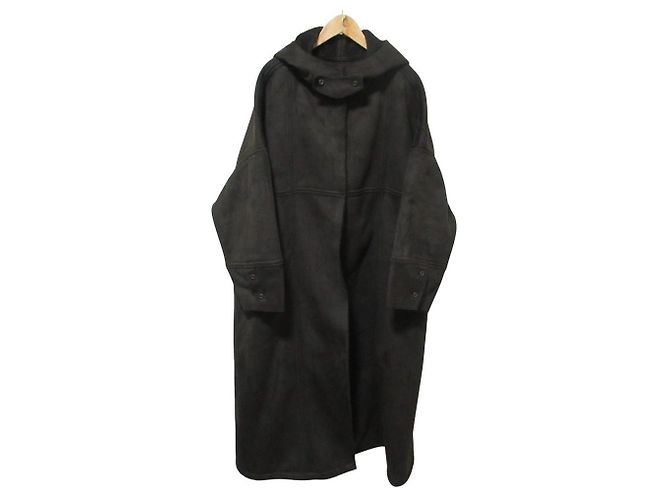 Autre Marque Abrigo con capucha HERA Mouton Castaño Marrón oscuro