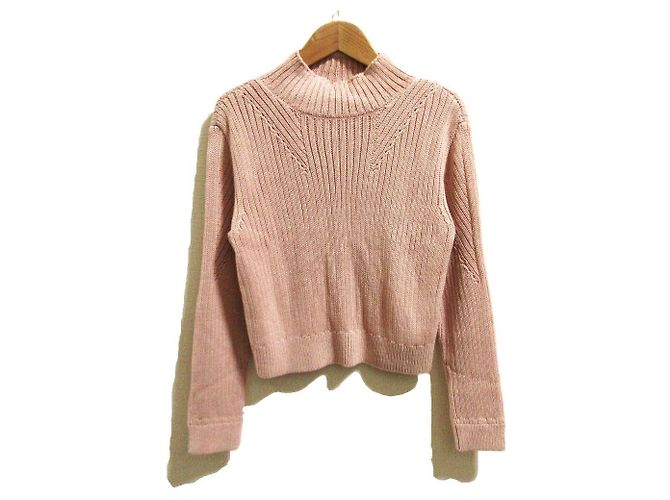 Autre Marque Top de malha de algodão e seda Hammock FOXEY Rosa