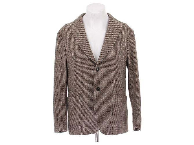Autre Marque OFFICINE GENERALE Wolljacke Beige Gr 48