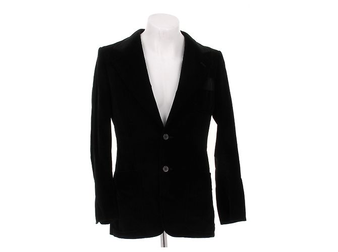 Yves Saint Laurent Schwarze Samtjacke