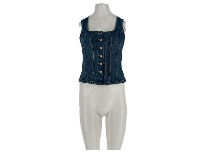 Levi's Top in denim modellante Blu
