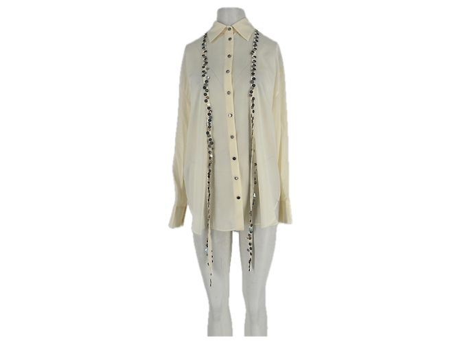 Autre Marque Camicia semitrasparente Beige